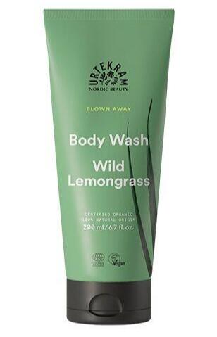 Urtekram Body Wash Wild Lemongrass 200ml - Urtekram Hudpleje  - 5701058006055