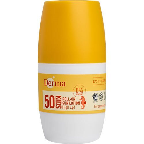 Derma Kids Roll Sun Lotion Spf50 50ml - Derma Hudpleje  - 5709954043297