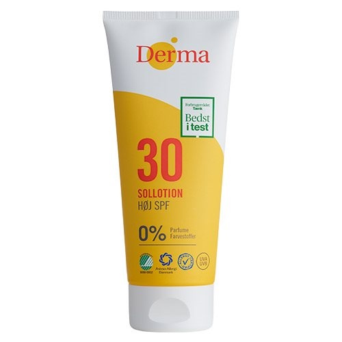 Derma Sollotion Spf 200ml - Derma Hudpleje  - 5709954015256