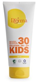 Derma Kids Sollotion Spf Høj 200ml - Derma Hudpleje  - 5709954016406