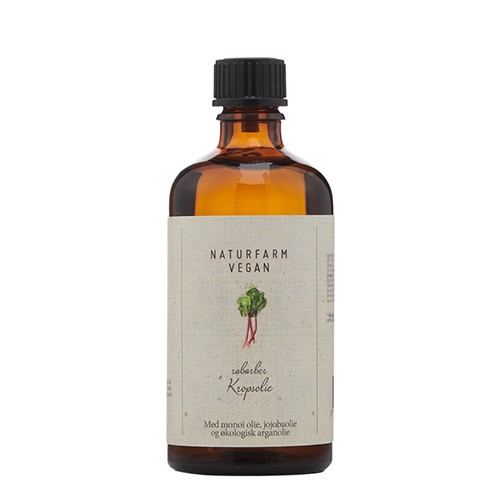 Kropsolie Rabarber 100 Naturfarm Vegan - Naturfarm Hudpleje  - 5707722000923