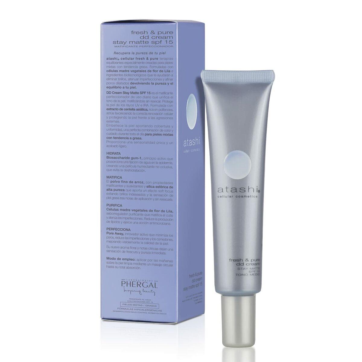 Ansigtscreme Til Ansigt Atashi Fresh & Pure - Atashi Hudpleje  - 8429449053408