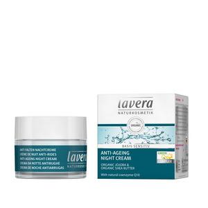 Lavera Basis Sensitiv Anti Age Night Cream Q10 - Lavera Hudpleje  - 4021457638352
