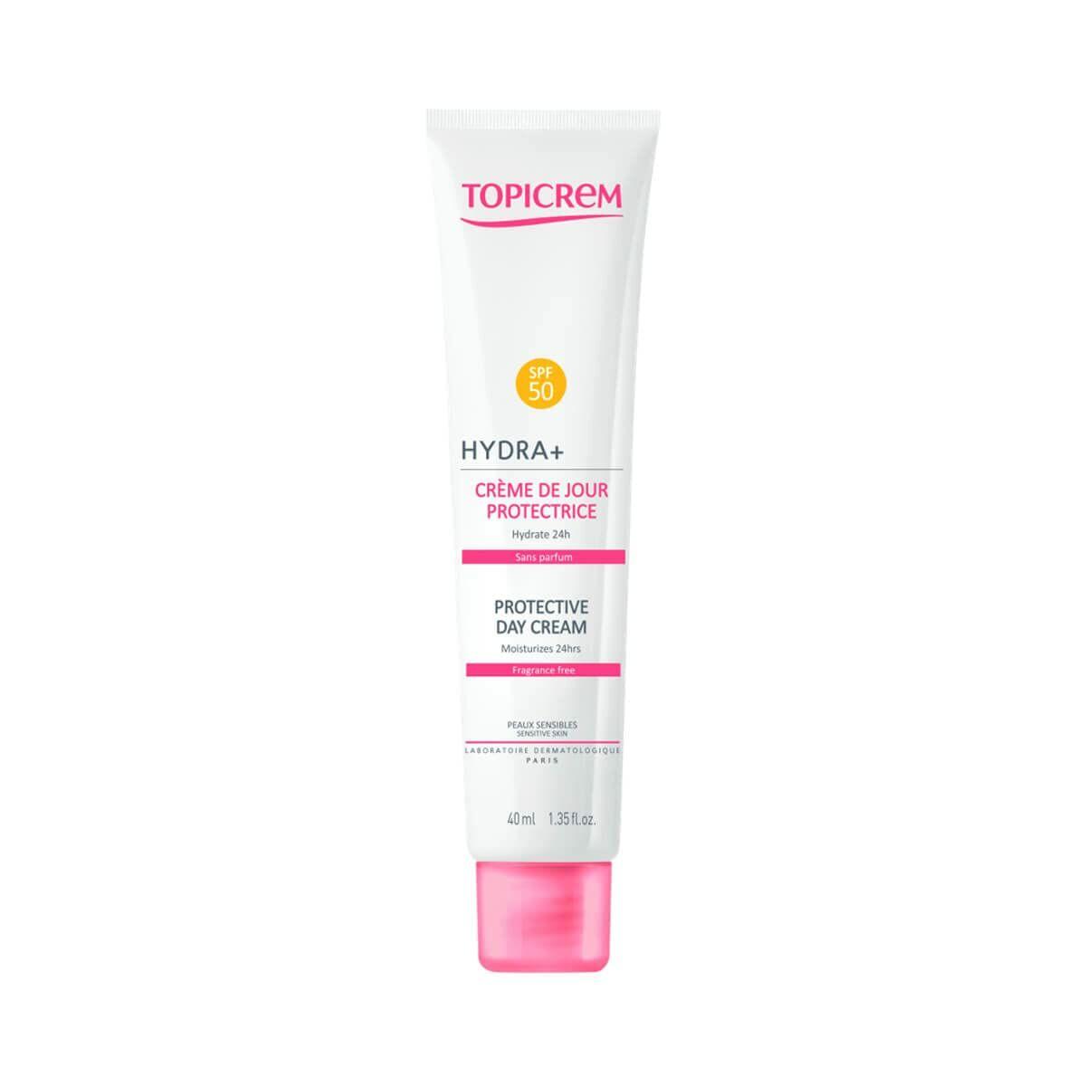 Ansigtscreme Med Solfaktor Topicrem Hydra Spf - Topicrem Hudpleje  - 3700281704907