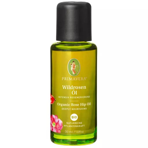 Økologisk Hybenkerne Plejeolie 30ml Primavera - Primavera Hudpleje  - 4086900742659