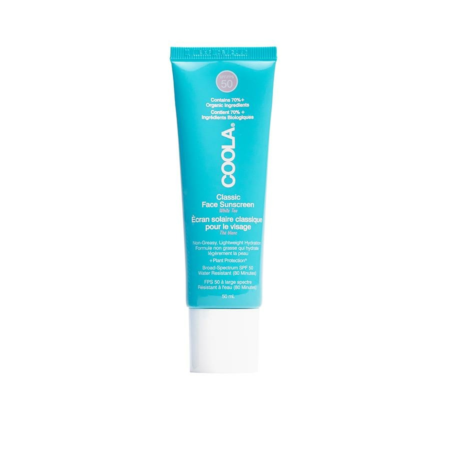 Hvid Coola Classic Face Lotion White Tea Spf - Coola Hudpleje  - 850008614354