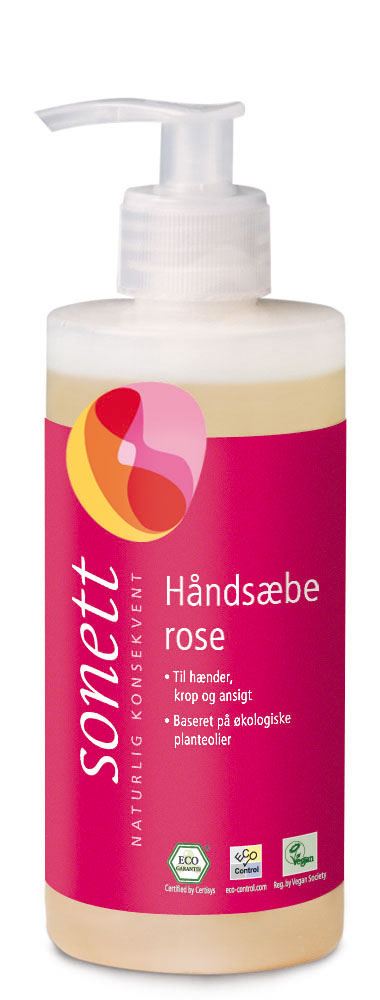 Sonett Håndsæbe Rose 300 - Sonett Hudpleje  - 4007547225008