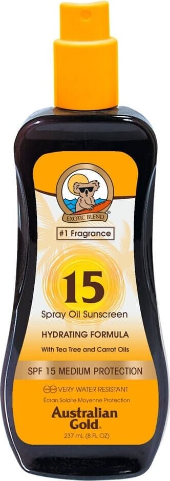 Australian Gold Carrot Spray Oil Spf 237 Solcreme - Australian Gold Hudpleje  - 0054402720097