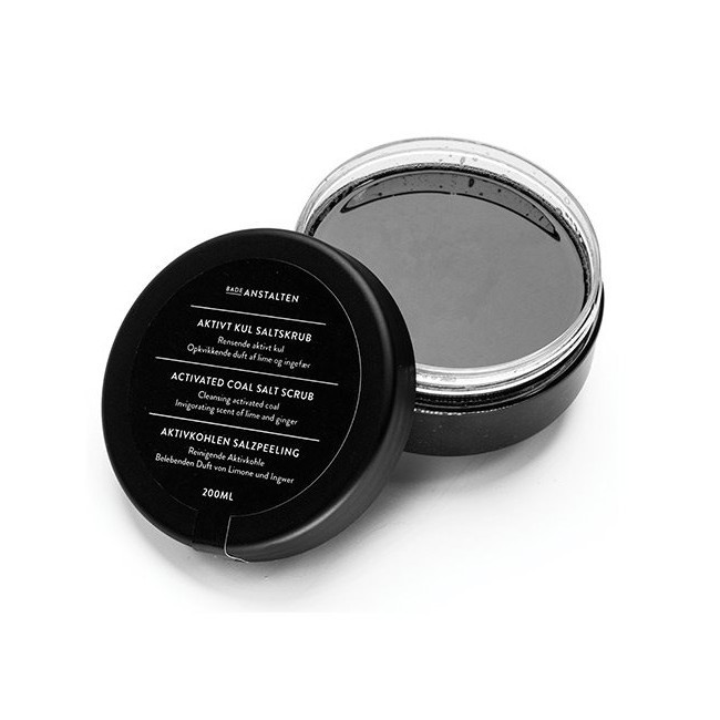 Badeanstalten Bodyscrub Aktivt Kul Saltskrub 200 - Badeanstalten Hudpleje  - 5704989320726