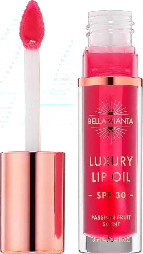 Bellamianta Luxury Lip Oil Spf30 Raspberry Læbepomade - Bellamianta Hudpleje  - 5060921272783