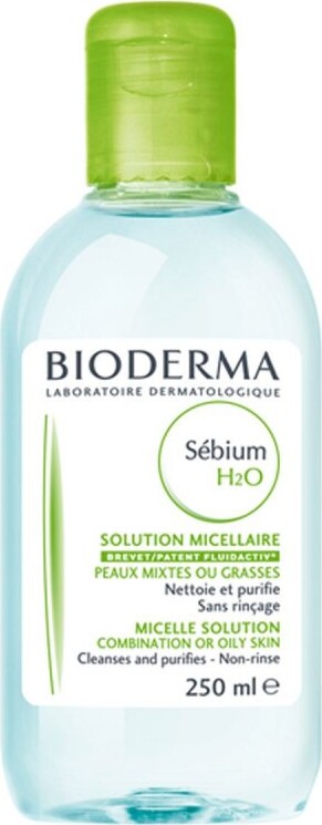 Bioderma Ansigtsrens Sebium H2o Micelle Solution 250 - Bioderma Hudpleje  - 3401572288297
