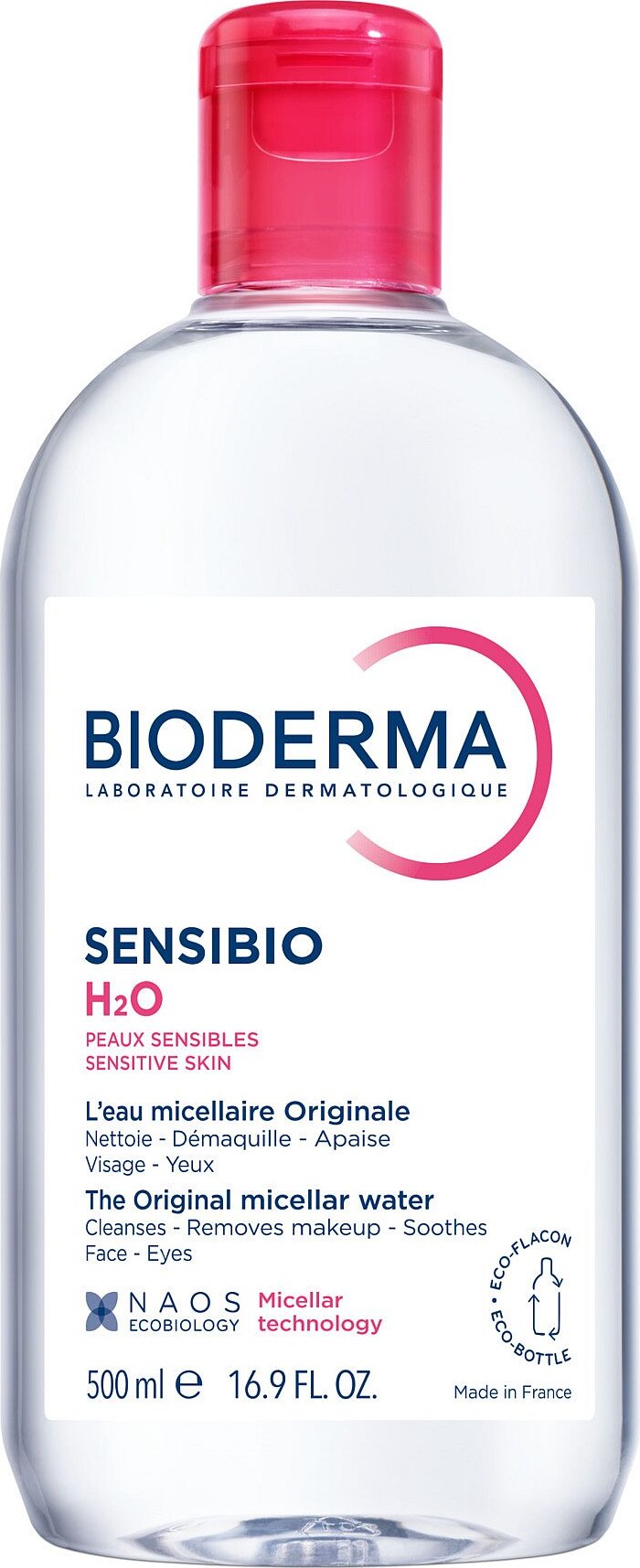 Bioderma Sensibio H2o Micellar Solution 500 - Bioderma Hudpleje  - 3701129812105