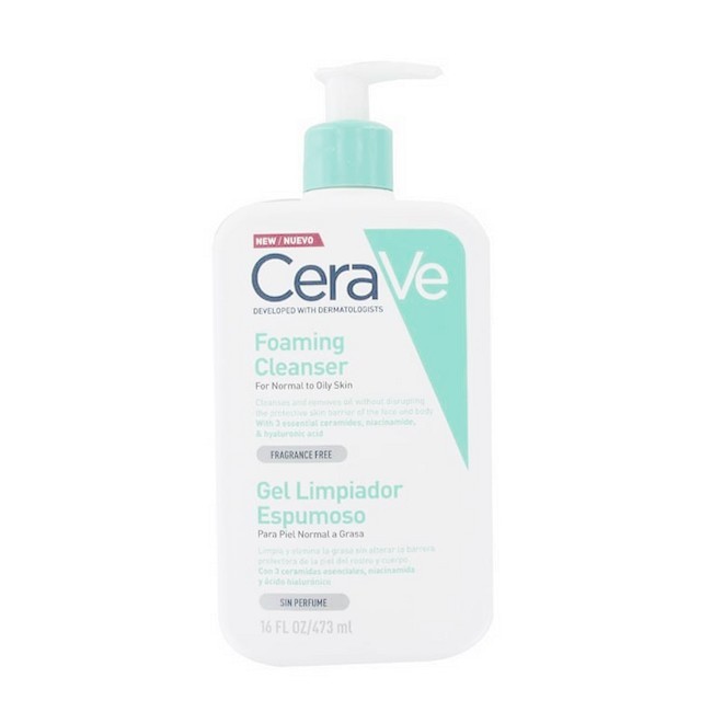 Cerave Foaming Cleanser Normal Oily Skin 473 - Cerave Hudpleje  - 3337875597357