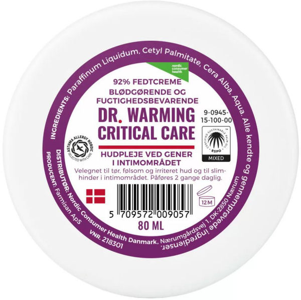 Warming Critical Care Hudpleje Ved Gener Intimområdet 80ml - Hudpleje  - 5709572009057