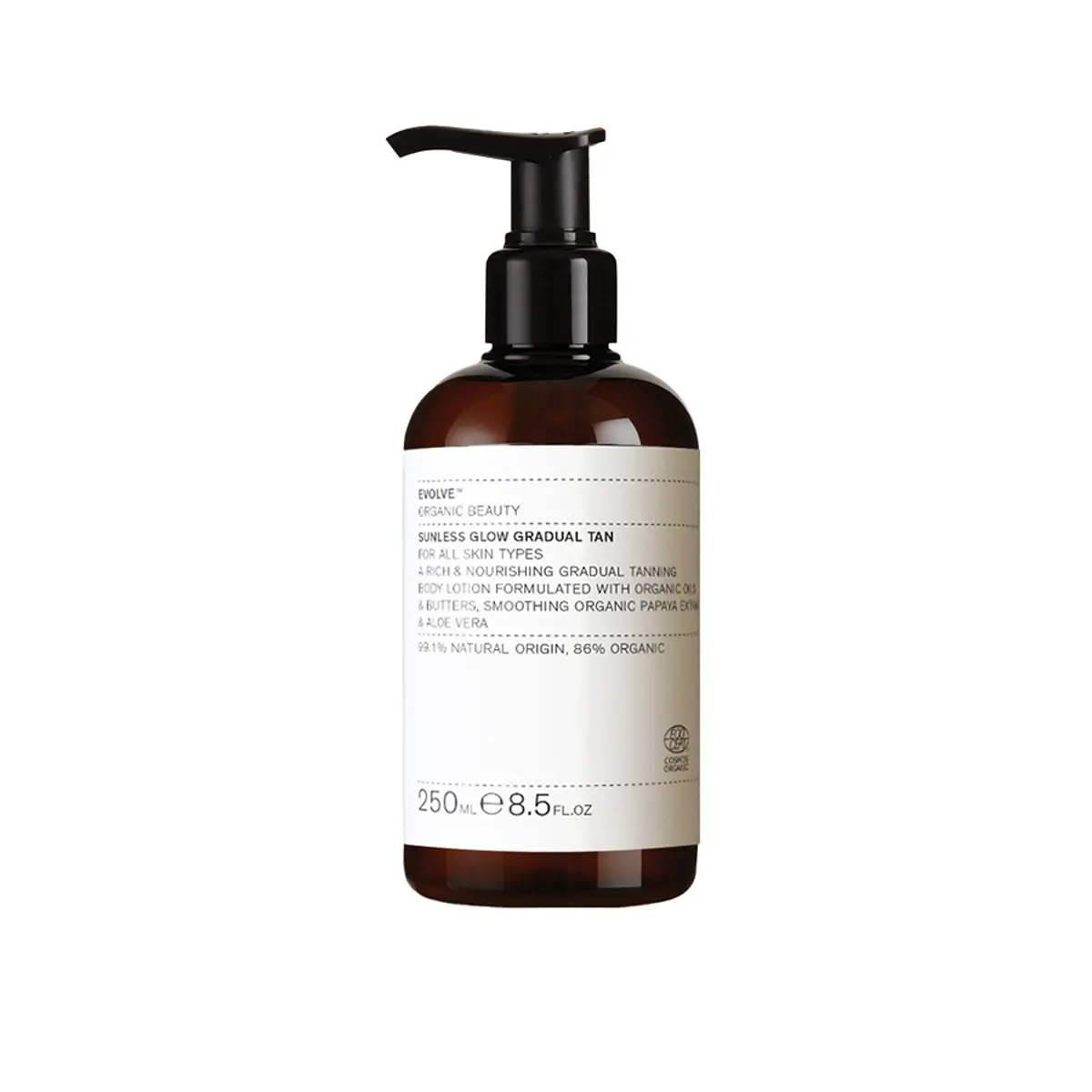Evolve Sunless Glow Gradual Tan 250 - Hudpleje  - 5060200042021