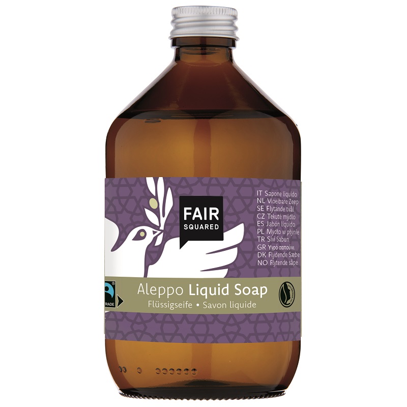 Fair Squared Khiro Flydende Økologisk Aleppo Sæbe 500ml - Fair Squared Hudpleje  - 4260663810163