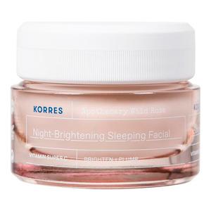 Korres Apothecary Wild Rose Night Brightening Sleeping Facial - Korres Hudpleje  - 5203069106620