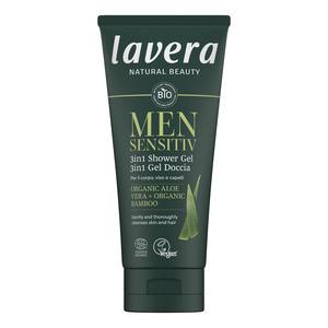 Lavera Men Sensitiv 3in1 Shower Gel 200 - Lavera Hudpleje  - 4021457662135