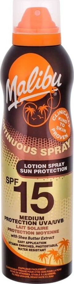 Malibu Continuous Sun Lotion Spray Spf 175 - Malibu Hudpleje  - 5025135116971