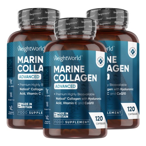 Marine Collagen Tilskud Hyaluronsyre - Weightworld Hudpleje  - 5056128128459