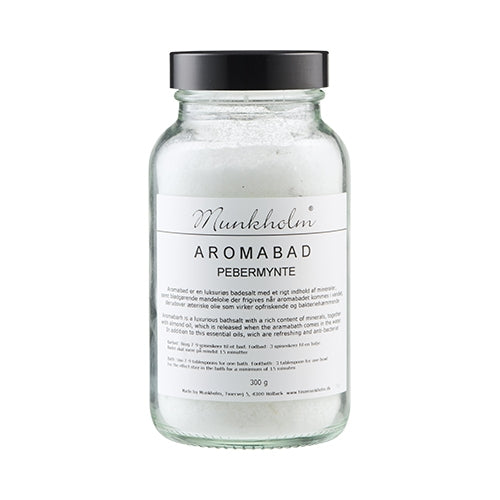 Munkholm Aromabadesalt Pebermynte Brændenælde - Munkholm Hudpleje