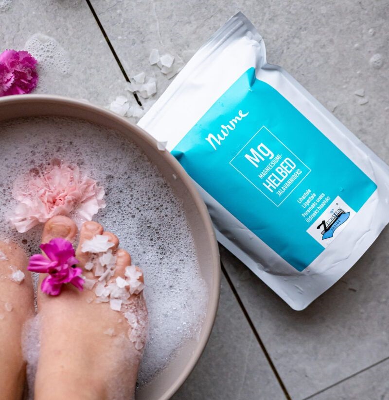 Nurme Magnesium Badeflager 700g - Nurme Hudpleje  - 4742763005705