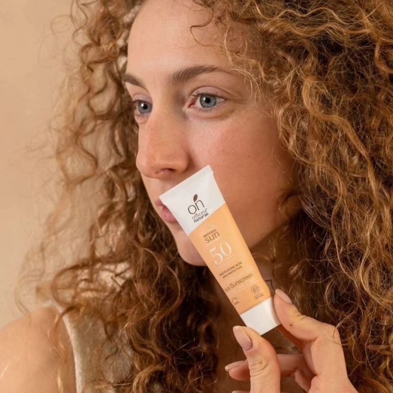 Officina Naturae Solcreme Spf Ansigt & Decollet - Hudpleje  - 8033148536546