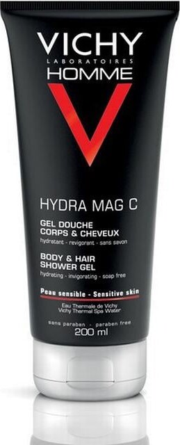 Vichy Homme Invigorating Hydra Mag Shower Gel 200 - Vichy Hudpleje  - 3337871320355